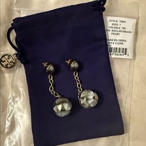 NWOT Tory Burch Geometric Earrings